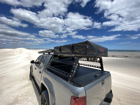 Roof Top Tent Package - 2 Person LONG STYLE Soft Shell Tent Canyon Offroad