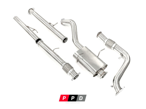 Ford Courier (1996-2006) 2.5L 3" Stainless Steel Turbo Back Exhaust - Image 2