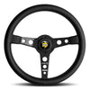 Momo Prototipo 6c Carbon Black Leather 350mm Steering