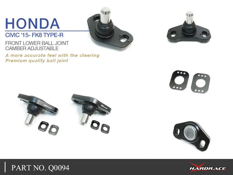 Hard Race Front Lower Camber Adjuster (Civic Type-R 17+) — fits Honda Civic Type