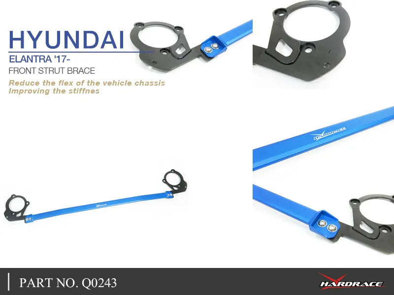Hard Race Front Strut Brace (Elantra 2016+) — fits Hyundai Elantra