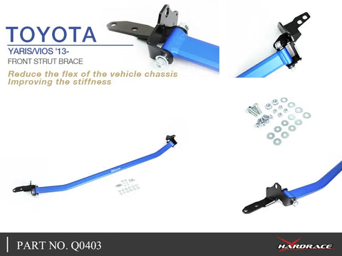 Hard Race Front Strut Brace (Yaris 2013+) — fits Toyota Yaris