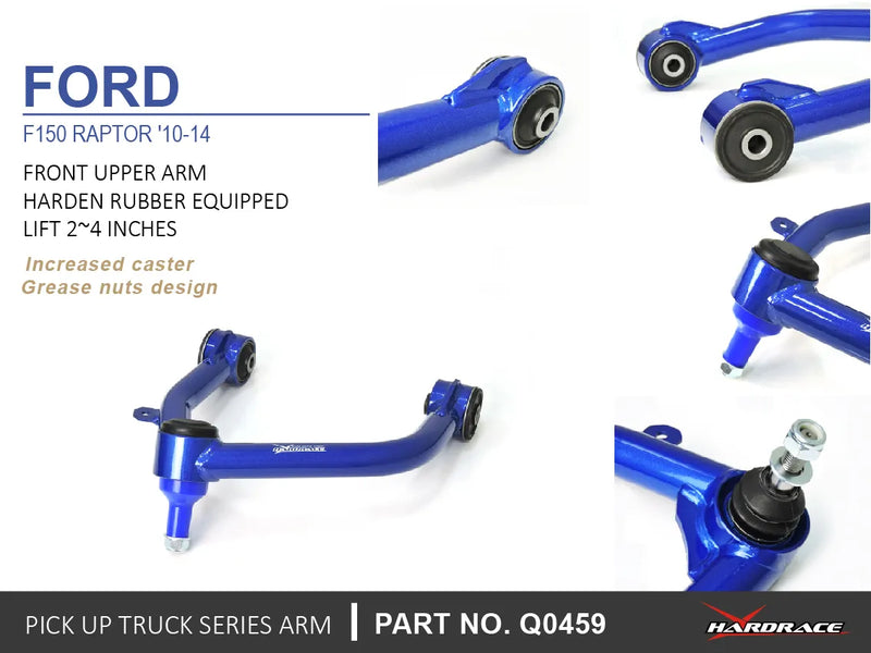 Hard Race Front Upper Control Arm - Lift 2-4 Inches (F150 10-14)