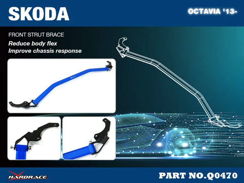 Hard Race Front Strut Brace (Octavia 2013+) — fits Skoda Octavia
