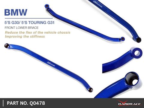 Hard Race Front Lower Chassis Brace (BMW Series 5 G30/G31) — fits BMW 5 Series