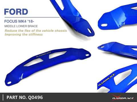 Hard Race Middle Lower Brace (Focus 2018+) — fits Ford Focus Gen 4