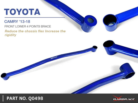 Hard Race Front Lower Chassis Brace V2 (Camry 2013+) — fits Toyota Camry
