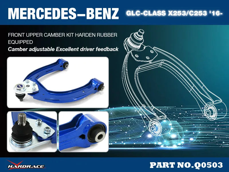 Hard Race Front Upper Camber Kit V2 (Mercedes-Benz) — fits Mercedes Benz C-Class