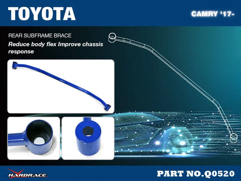 Hard Race Rear Sub Frame Brace (Camry 2017+)