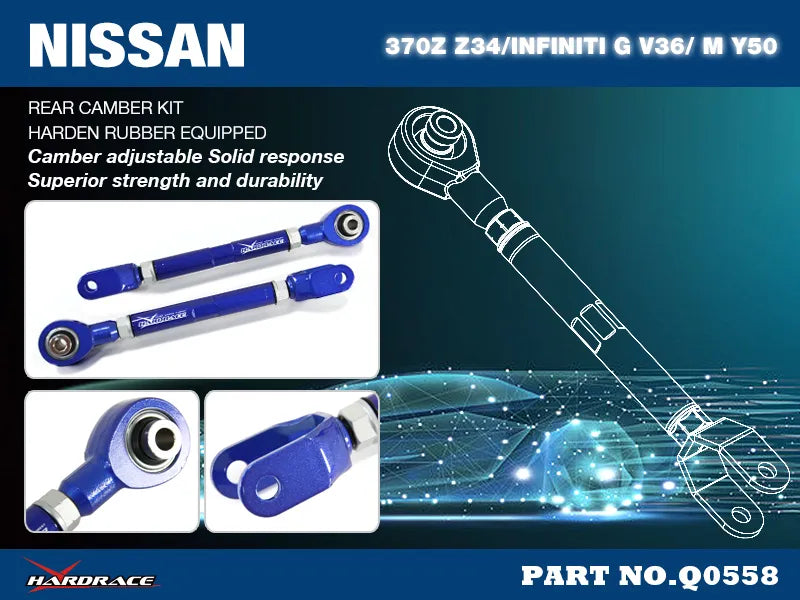 Hard Race Rear Camber Kit V2 (370Z Z34) — fits Nissan 370z
