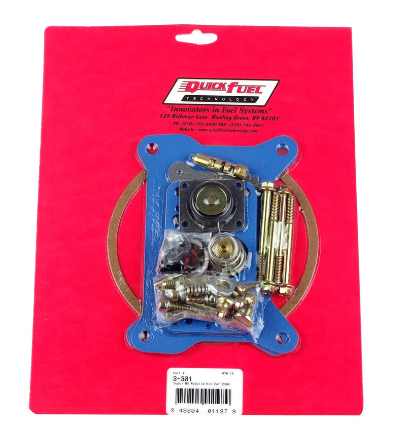 Quick Fuel Technology Non-Stick Rebuild Kit; 2300 350, 500 CFM Alky & E85