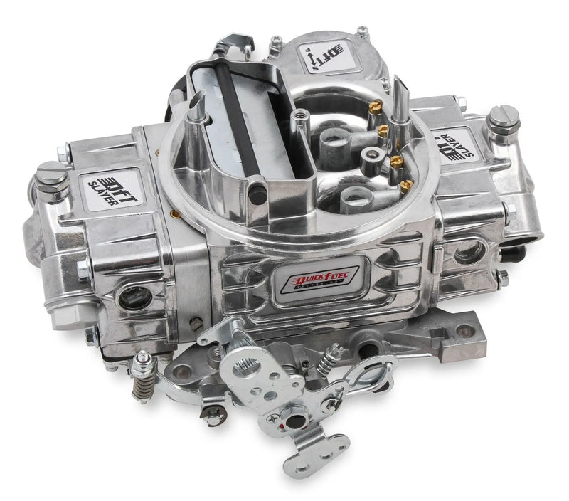 Quick Fuel Technology Slayer Series Carburetor 600CFM VS 600 CFM - 4160 - Vacuum Secondaries - Shiny - Gasoline