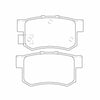 Project Mu Rear Brake Pads - NS Evolution Performance (Civic/Integra/S2000) — fits Honda Integra Dc5 (image 3)