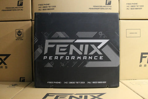 Fenix Radiators Full Alloy Performance Radiator GEN II - Half Size (EVO 7-9) - Black