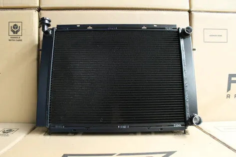 Fenix Radiators Radiator - Full Alloy Performance (VL Commodore RB30) - Satin Black Manual — fits Holden Commodore