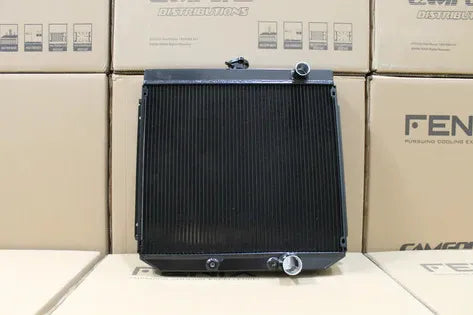 Fenix Radiators Radiator - Full Alloy Performance (ZC-ZD Fairlane Windsor V8) - Satin Black — fits Ford Falcon Xr X...
