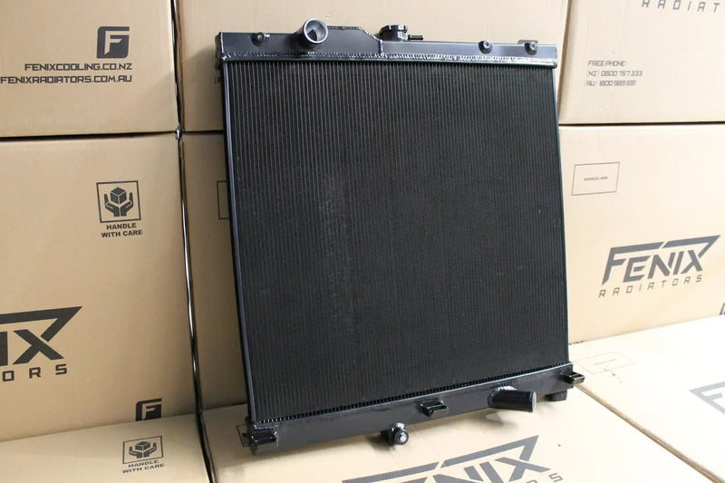 Fenix Radiators Full Alloy Performance Radiator (BT50 20+/D-Max 20+) - Black w/out Sidebands — fits Isuzu D-Max Tcx