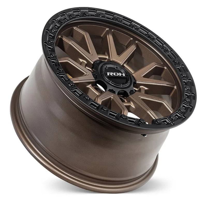 ROH Wheels Raid Matt Black Bronze Wheels -17x9 Offset -12 PCD 5x150