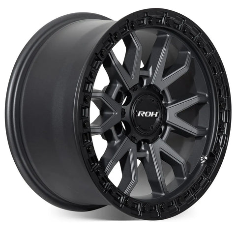 ROH Wheels Raid Matt Black Graphite Wheels -18x9 Offset +35 PCD 6x139.7