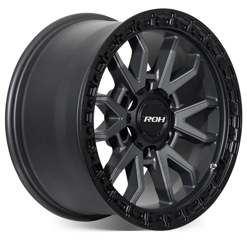 ROH Wheels Raid Matt Black Graphite Wheels -18x9 Offset +35 PCD 6x139.7
