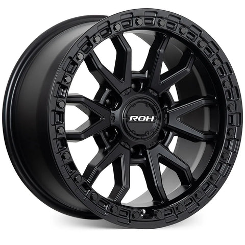 ROH Wheels Raid Matt Black Wheels -18x9 Offset +35 PCD 6x139.7