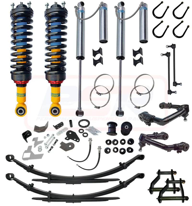 Performance Suspension Racing Bilstein 2" Lift Kit Long Travel Remote Reservoir Rear Std Duty Front/Rear (Ranger MK3 8/18+)
