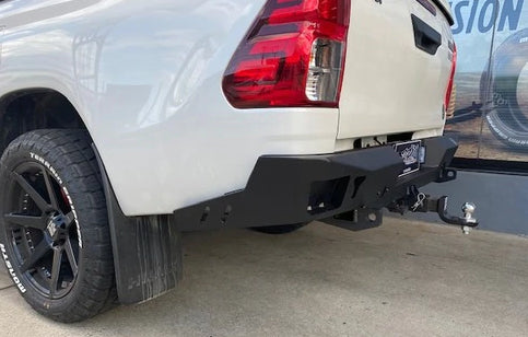 Offroad Animal Rear Bumper w/Tow Bar (Hilux N80 2015-on) — fits Toyota Hilux An120 An130 Series