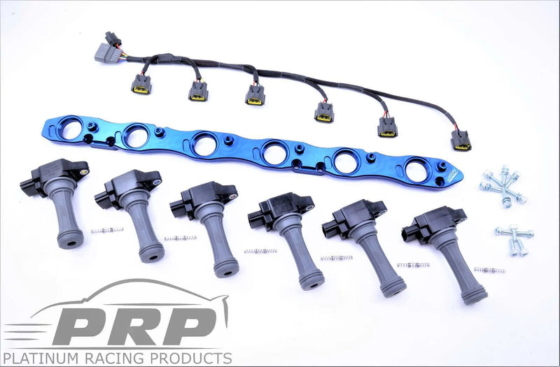 Platinum Racing Products Nissan R34 NEO Motor Coil Kit Bronze / Bracket / Stalks / No Loom — fits Nissan Skyline R3...