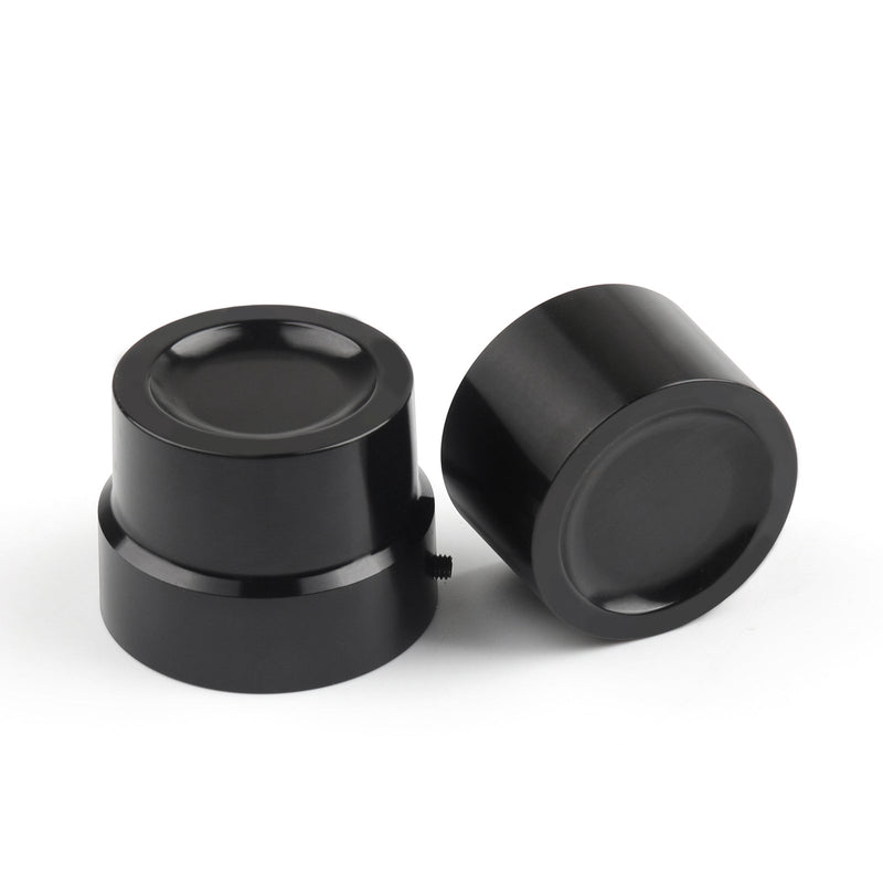 Harley Sportster XL 883 1200 Black Generic Rear Axle Cover Caps Nut