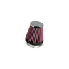 K&N Filters Universal Clamp-On Air Filter - 1.938" ID x 3" Base OD x 2" Top OD x 3" H