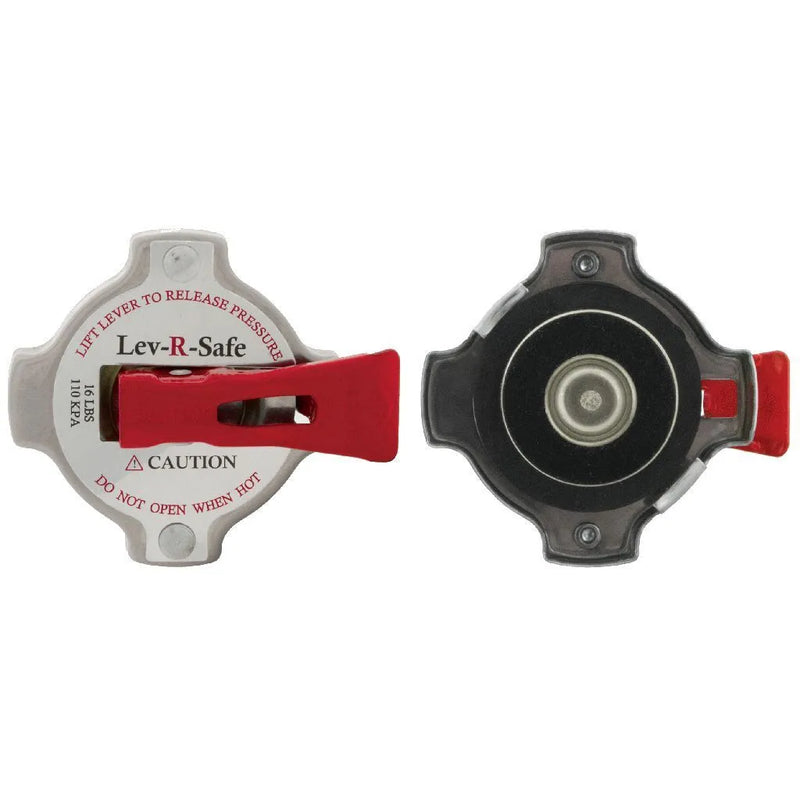 Jayrad Radiator Cap Lever 16PSI 110KPA Stainless Top Brass