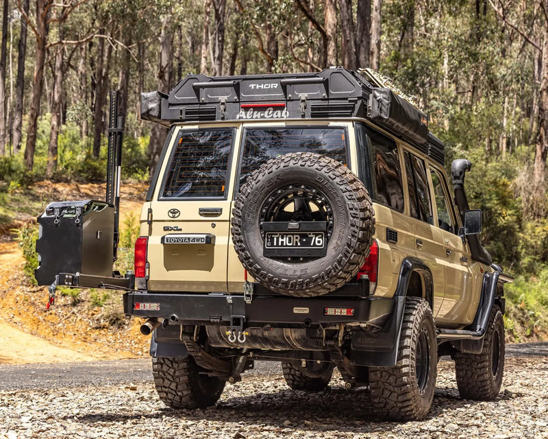 Ironman 4x4 Rear Swingarm Wheel Carrier, Left (Landcruiser 78 Series 07-24)