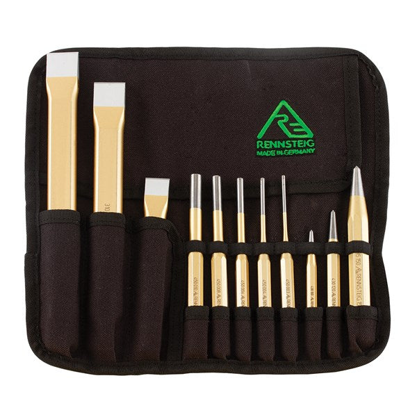 Rennsteig Chisel & Punch Tool Roll 11Pc RCP11