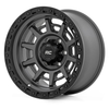 Rough Country 85 Series Wheel Simulated Beadlock Gunmetal Gray/Black