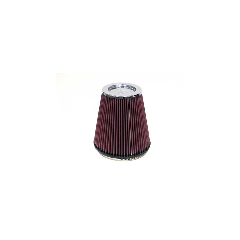 K&N Filters Universal Clamp-On Air Filter - 6" ID x 7.5" Base OD x 5" Top OD x 8" H x 0.625" FL - Metal Top