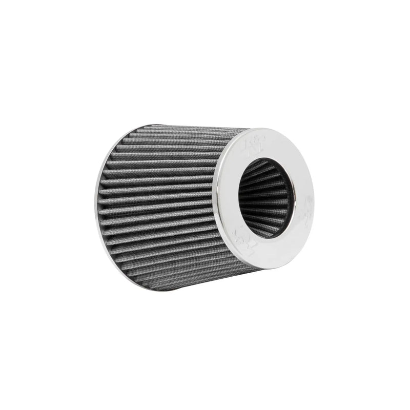 K&N Filters Universal Multi Lingual Chrome Filter - 4" ID x 6" Base OD x 4.75" Top OD x 5.5" H - Silver