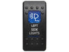 Superior Engineering Rocker Switch Left Side Lights Blue Printed Lens (Each)
