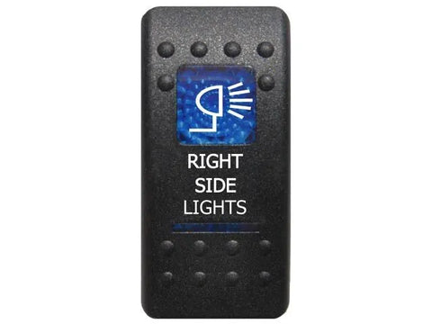 Superior Engineering Rocker Switch Right Side Lights Blue Printed Lens (Each)