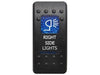 Superior Engineering Rocker Switch Right Side Lights Blue Printed Lens (Each)