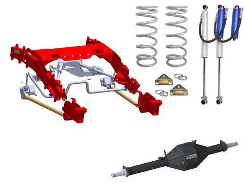 Superior Engineering Superior Bolt In Coil Conversion VSB14 Approved 2 Inch (50mm) Lift Kit With Track Corrected Ch...