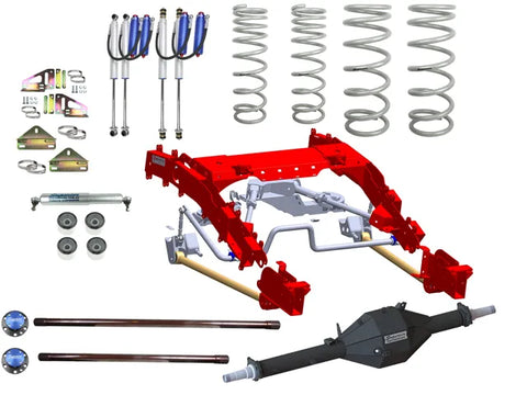 Superior Engineering Superior Bolt In Coil Conversion VSB14 Approved 2 Inch (50mm) Lift Kit With Track Corrected Ch...