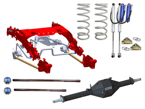 Superior Engineering Superior Bolt in Coil Conversion VSB14 Approved 2 Inch (50mm) Lift Kit with Track Corrected Ch...