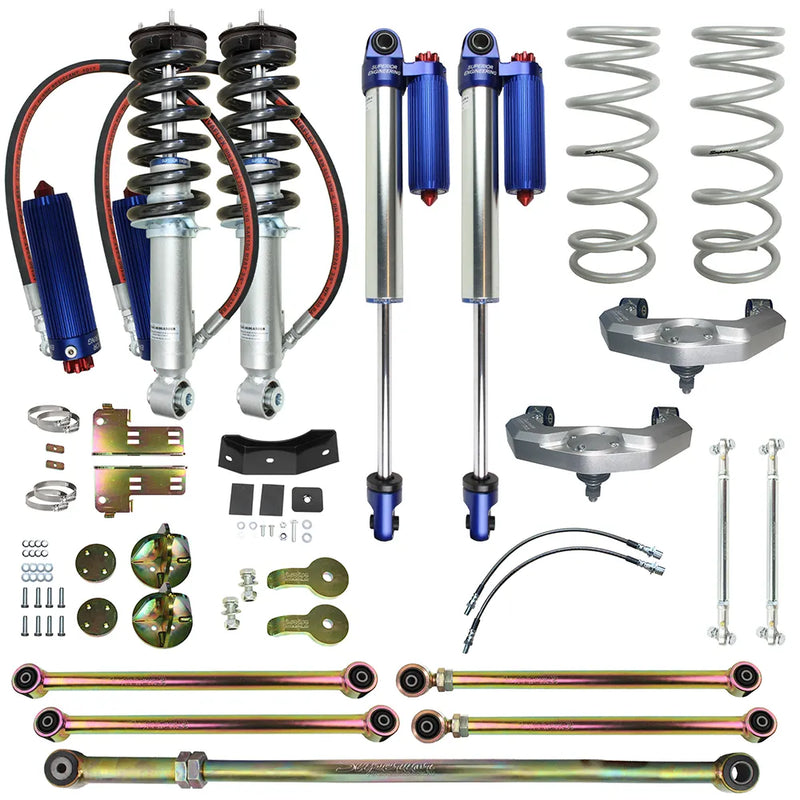 Superior Engineering Superior Remote Reservoir 2.0 3 Inch (75mm) Lift Kit — Nissan Navara NP300 2021 on (Kit) - Not...