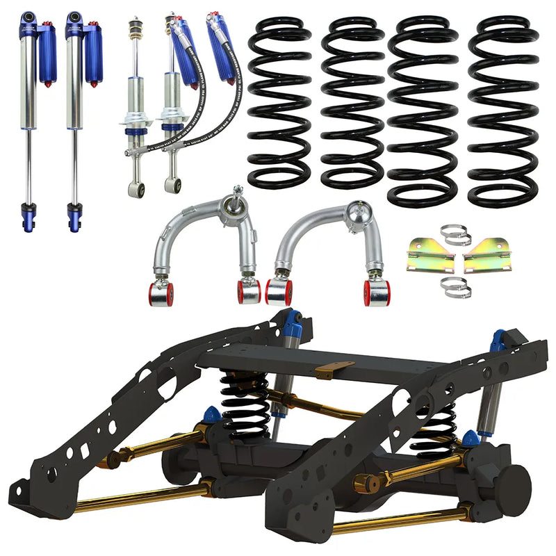 Superior Engineering Superior Weld In Coil Conversion VSB14 Approved w/Remote Reservoir Shocks (Front and Rear) — F...