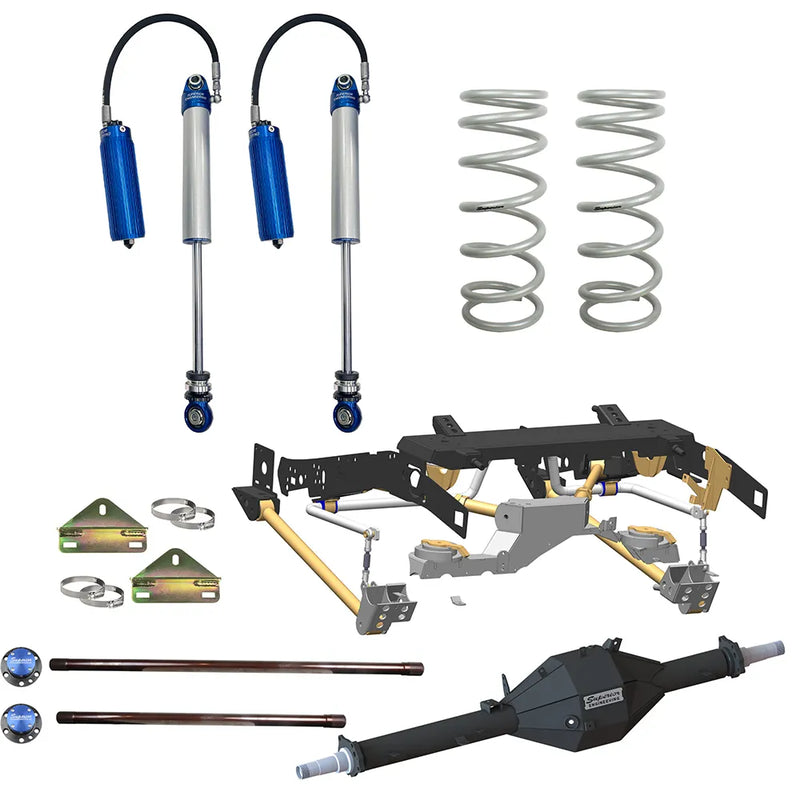 Superior Engineering Superior Weld in Coil Conversion VSB14 Approved 2 Inch (50mm) Lift Kit with Track Corrected Chromoly Diamond Diff Housing w/2.5 Remote Reservoir Shock