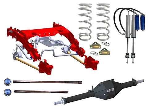 Superior Engineering Superior Bolt in Coil Conversion VSB14 Approved 2 Inch (50mm) Lift Kit with Track Corrected Ch...