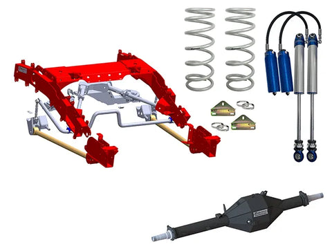 Superior Engineering Superior Bolt in Coil Conversion VSB14 Approved 2 Inch (50mm) Lift Kit with Track Corrected Ch...