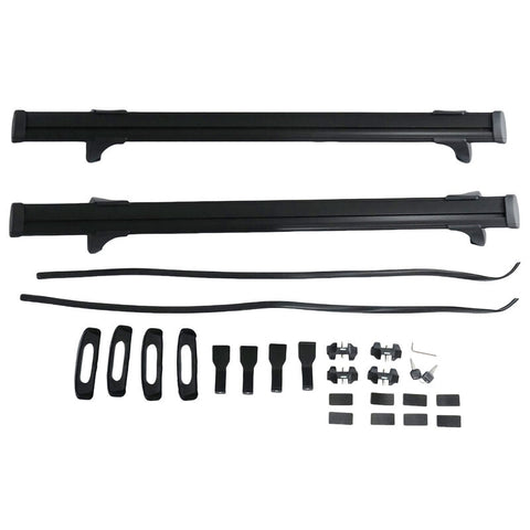 2 x Roof Rack Cross Bars Black to suit Toyota Hilux Dual Cab 4 Door 2012-2024 — image 1