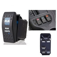 12V 5PINS Waterproof ON-OFF NARVA ROCKER SWITCH BLUE LED REAR LIGHTS ARB CARLING