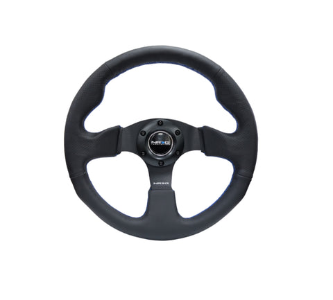 NRG Reinforced Steering Wheel 320mm Black w/Blue Stitch